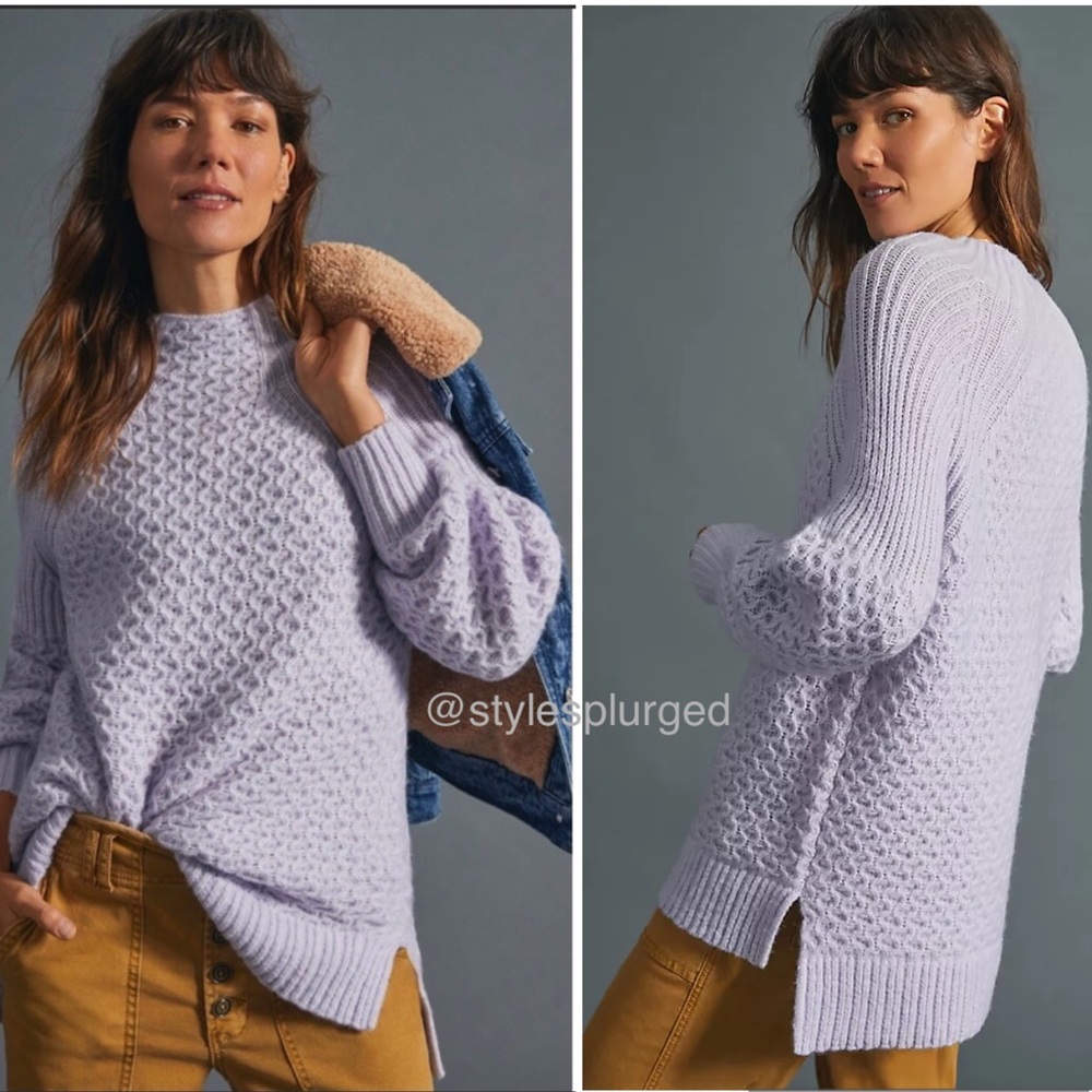 NWT ANTHRO Bia Mock Neck Tunic Sweater size XS